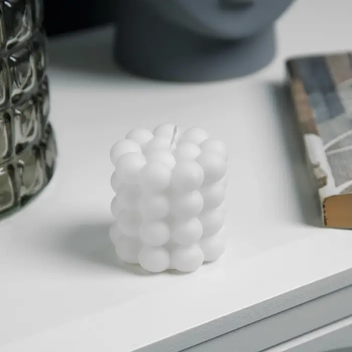 Светодиодная фигура &laquo;Свеча шарики&raquo; 5&times;5 см, от батареек AG13&times;3, свечение тёплое белое