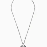 Кулон-оберег &laquo;Волки&raquo;, воют на луну, цвет чернёное серебро, 59 см