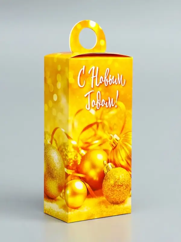 Подарочная новогодняя коробка «Золотой» , сюрприз 11×6×21 см Подарочная новогодняя коробка «Золотой» , сюрприз 11×6×21 см
