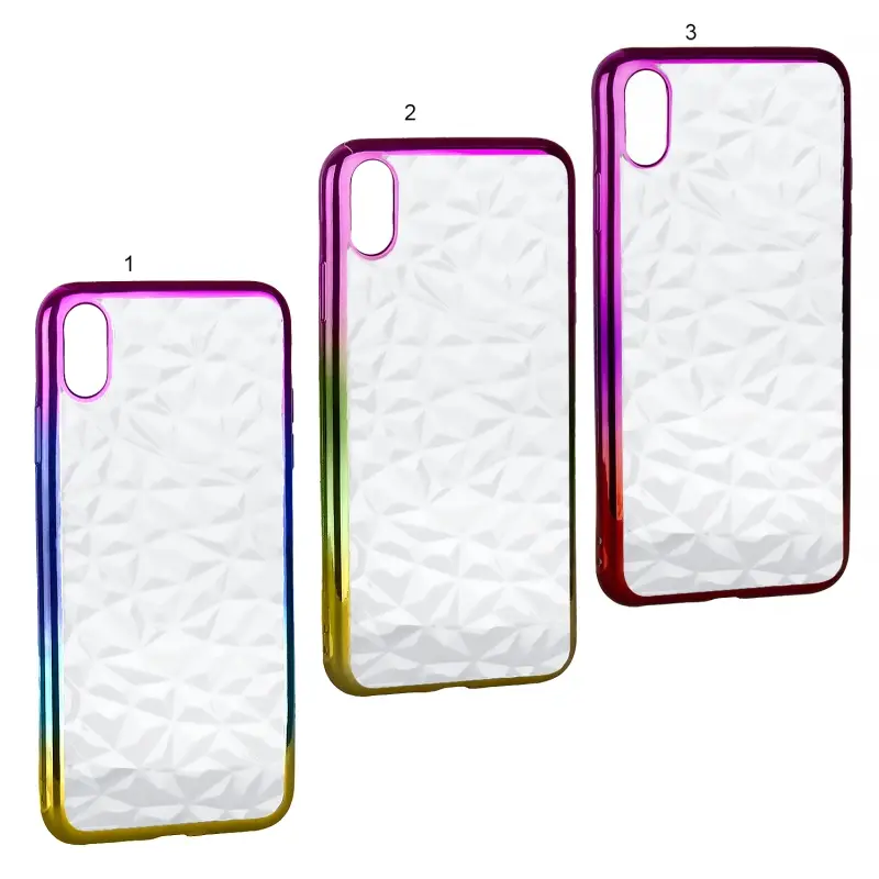 Чехол iPh XS MAX 3D градиент алмаз Чехол iPh XS MAX 3D градиент алмаз