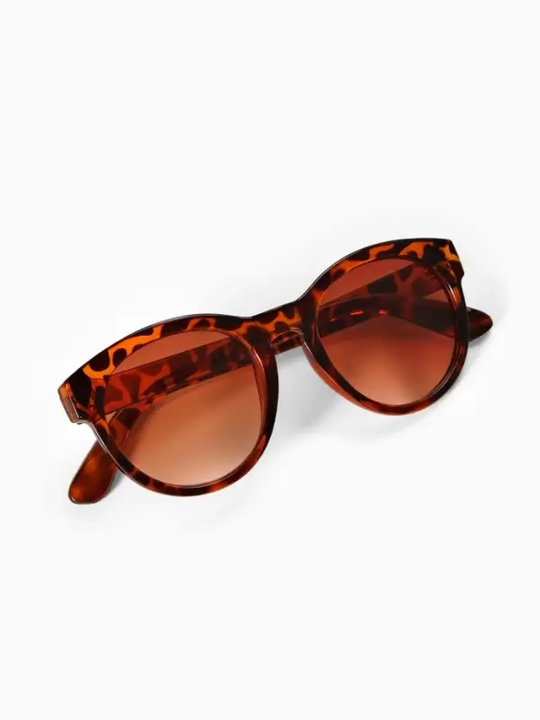 Очки солнцезащитные женские &laquo;OneSun. Леопардовый принт&raquo;, uv 400, линза 5.2&times;6 см, коричневый