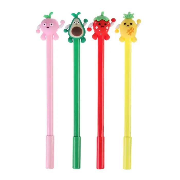 Ручка - прикол Calligrata «Ягоды/Фрукты», гелевая, МИКС