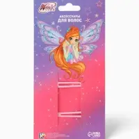 Заколка для волос «Цветы» 2 шт, Винкс Заколка для волос «Цветы» 2 шт, Винкс