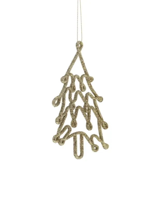 Ёлочные игрушки 2 шт. &laquo;Ёлочка люкс&raquo; 7&times;13 см, красный золото