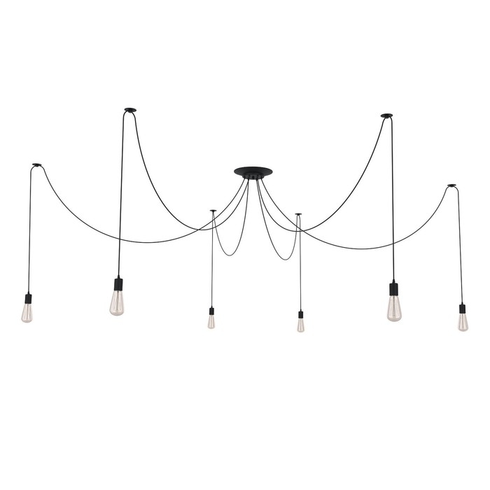 Светильник Светильник "Паук" черный 6x40Вт E27 черный BayerLux