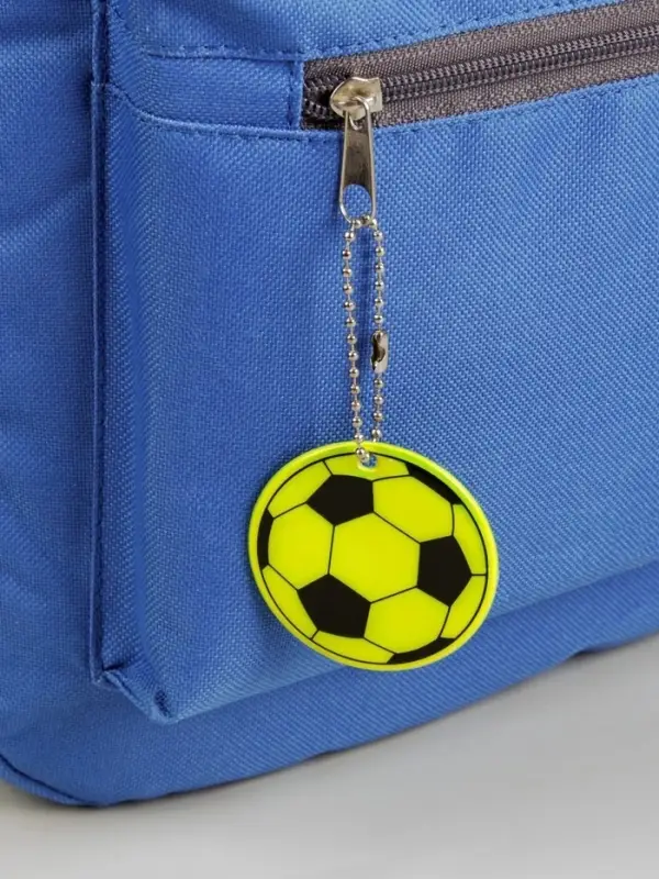 Светоотражающий элемент &laquo;Футбольный мяч&raquo;, двусторонний, d=5 см, жёлтый