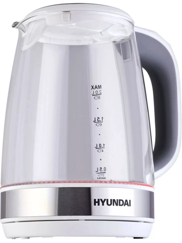 Чайник HYK-G8880 2л. 2200Вт серый-серебристый