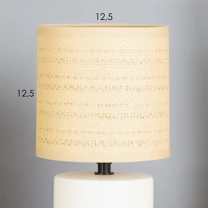 Лампа настольная RISALUX &laquo;Хавьер&raquo;, Е14, 40 Вт, белая, 13&times;13&times;23 см