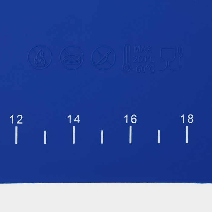 Коврик для выпечки с разметкой Доляна «Эрме», силикон, 40×30 см, цвет синий Коврик для выпечки с разметкой Доляна «Эрме», силикон, 40×30 см, цвет синий