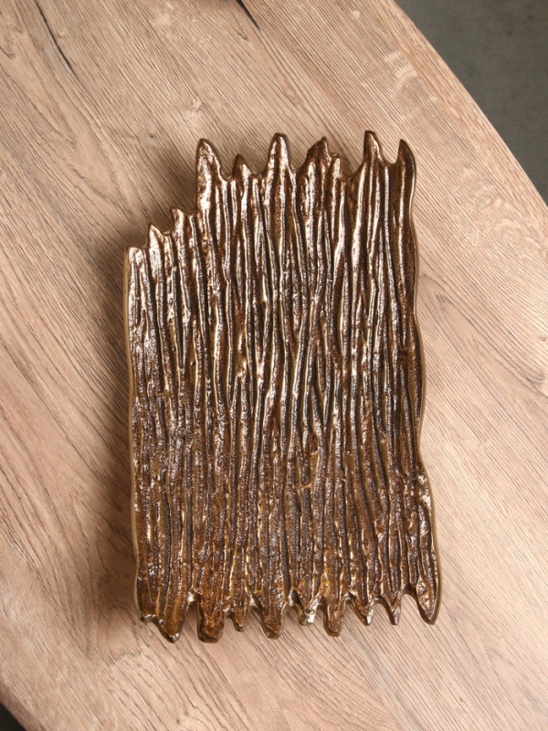 Блюдо сервировочное "Арт" 36х22х5 см, алюминий