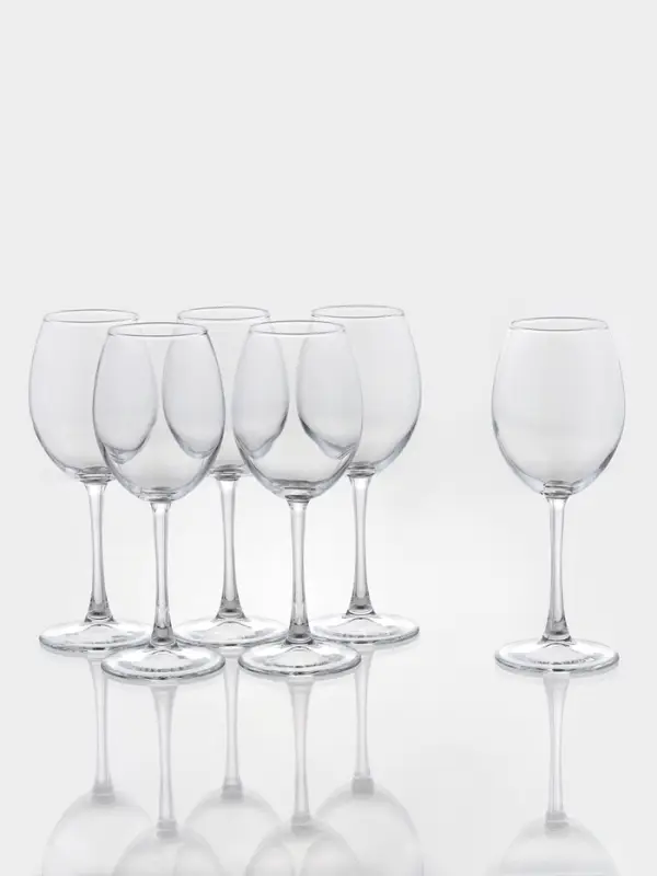 Набор бокалов для красного вина Paşabah&ccedil;e Enoteca, 440 мл, 6 шт., стекло, прозрачный