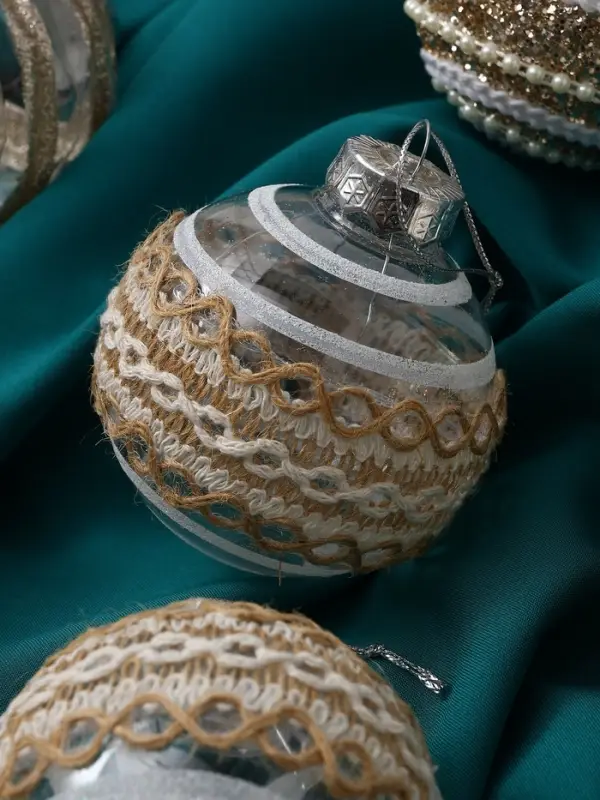 Набор шаров пластик d-8 см, 9 шт Набор шаров пластик d-8 см, 9 шт "Орсон" изысканность