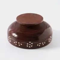 Чаша на ножке &laquo;В самое сердце&raquo;, 15&times;15&times;8 см, дерево шишам