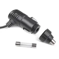 Вентилятор автомобильный двойной AVS 8098 12B 4" (корпус: пластик, цвет: чёрный)