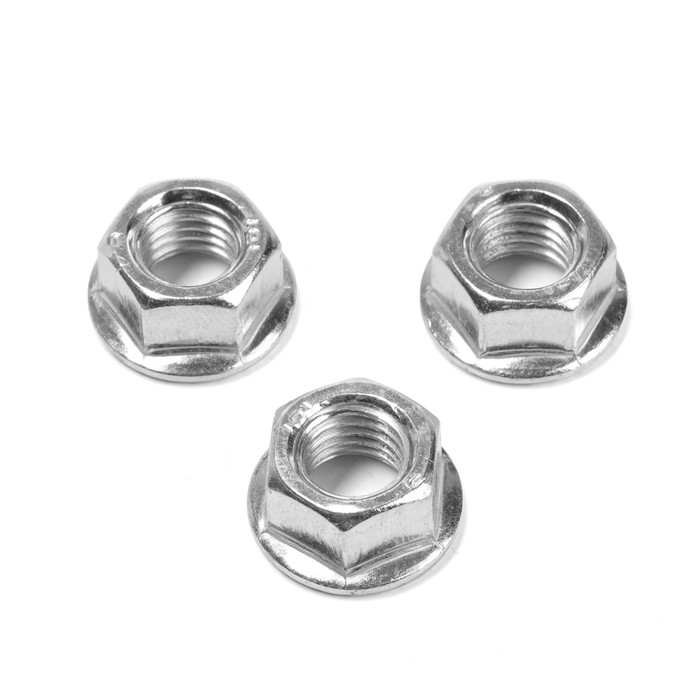 Гайка ТУНДРА, с фланцем, DIN 6923, класс прочности 8, оцинкованная, М6, 1 кг Гайка ТУНДРА, с фланцем, DIN 6923, класс прочности 8, оцинкованная, М6, 1 кг