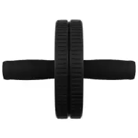 Ролик для пресса ONLYTOP, 2 колеса, чёрный
