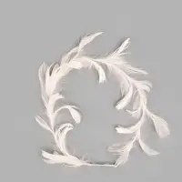 Венок на голову из перьев, белый Венок на голову из перьев, белый