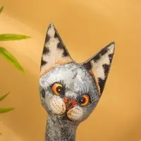Сувенир &laquo;Кошка&raquo;, 60&times;14&times;6 см, дерево, МИКС
