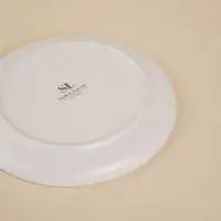 Тарелки SL Home &laquo;Гато&raquo;, d=24 см, набор 2 шт., фарфор, белые
