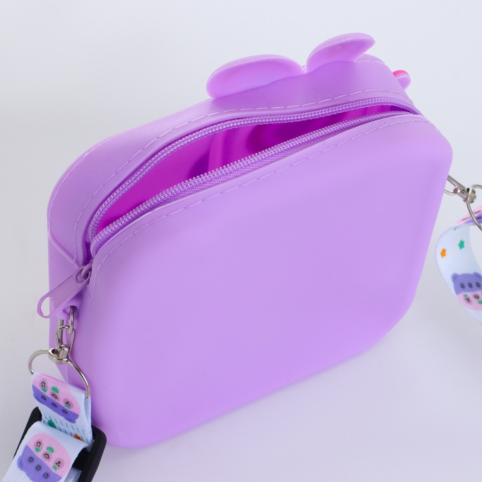 Сумка детская на молнии «Выбражулька», цвет сиреневый