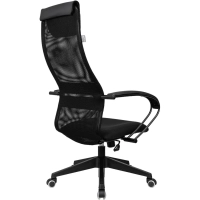 Кресло 0MX_VB_Бюрократ CH-607 черн TW-01 сетка/ткань с подгол,крест.пластик