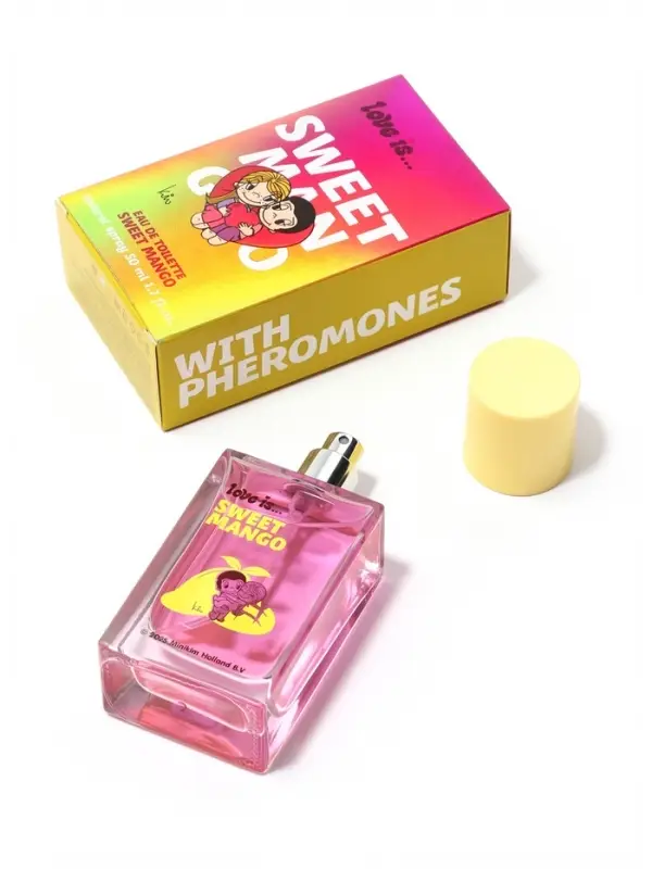Туалетная вода с феромонами Love is Sweet mangot, 50 мл