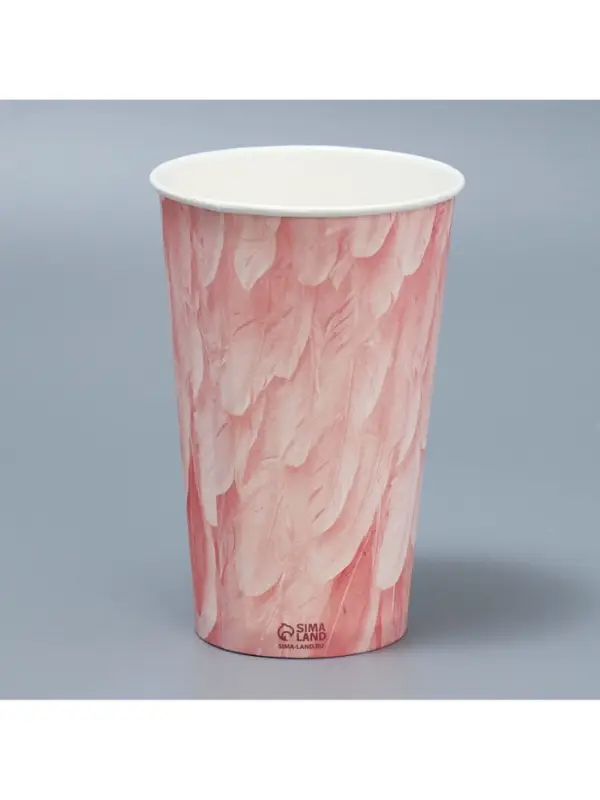 Стакан для цветов влагостойкий &laquo;Перья&raquo;, 400 мл