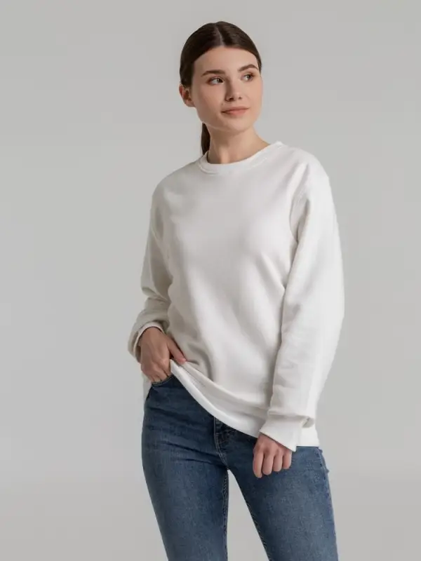 Свитшот унисекс King, белый, размер XS Свитшот унисекс King, белый, размер XS