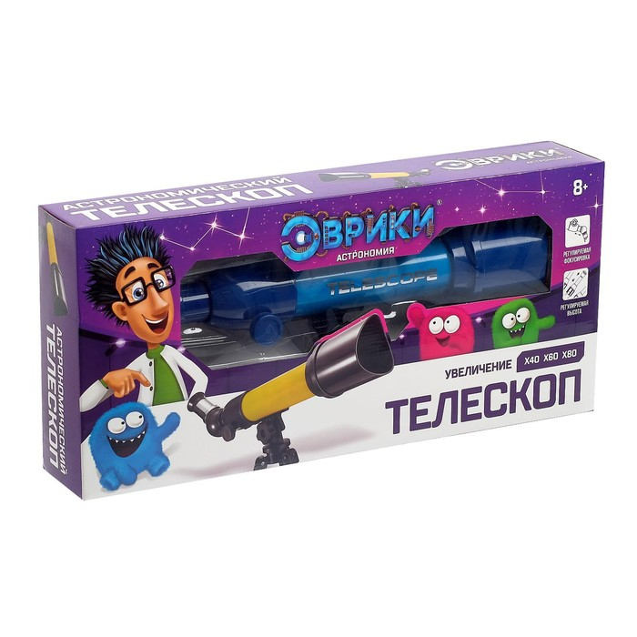 Астрономический телескоп «Космос» с регулируемым штативом и фокусировкой, МИКС Астрономический телескоп «Космос» с регулируемым штативом и фокусировкой, МИКС