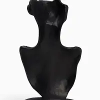 Бюст для украшений QF, 18&times;8&times;32 см, отверстие в ухе, чёрный