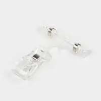 Ценникодержатель с зажимом, d=2 см, 8&times;2.7&times;10.6 см, прозрачный