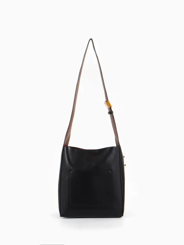 Сумка женская TEXTURA на винтовом замке, 24&times;11&times;24 см, чёрная