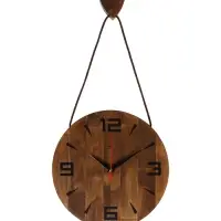 Часы настенные, интерьерные, бесшумные, d-30 см, дерево на подвесе Часы настенные, интерьерные, бесшумные, d-30 см, дерево на подвесе