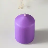 Свеча-цилиндр 4х6 см, 70 гр, лаванда Свеча-цилиндр 4х6 см, 70 гр, лаванда