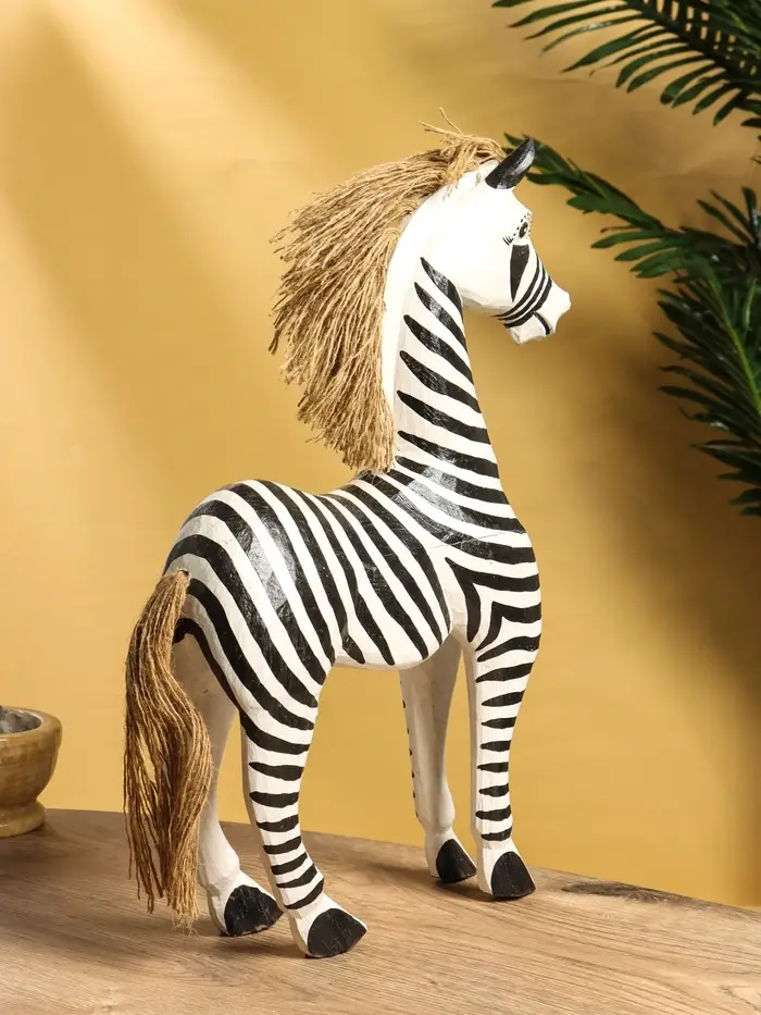 Сувенир «Зебра», 30×10×45 см, дерево, чёрно-белый Сувенир «Зебра», 30×10×45 см, дерево, чёрно-белый