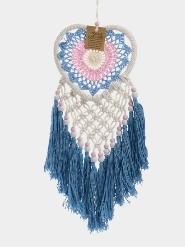 Ловец снов &laquo;Голубое сердце&raquo;, 17&times;50 см