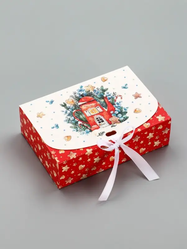 Складная коробка подарочная «Уютное рождество», 16 × 11,5 × 5 см