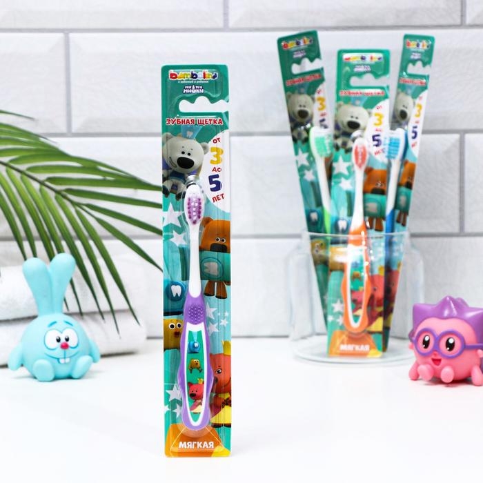 Зубная щётка детская Bambolina «МиМиМишки» мягкая, с подушечкой для чистки языка, 3-5 лет Зубная щётка детская Bambolina «МиМиМишки» мягкая, с подушечкой для чистки языка, 3-5 лет