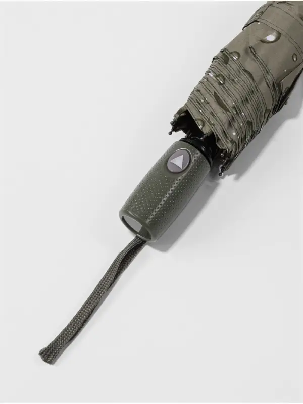 Зонт полуавтоматический &laquo;Капли&raquo;, эпонж, 3 сложения, 8 спиц, R=48/55 см, d=96 см, МИКС