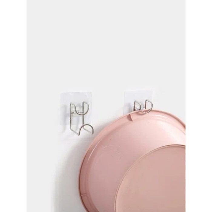 Держатель универсальный на липучке, 7×6×7 см, цвет хром Держатель универсальный на липучке, 7×6×7 см, цвет хром