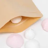 Пакет Zip - lock Крафт с плоским дном, прямоугольное окно, 20×30 см