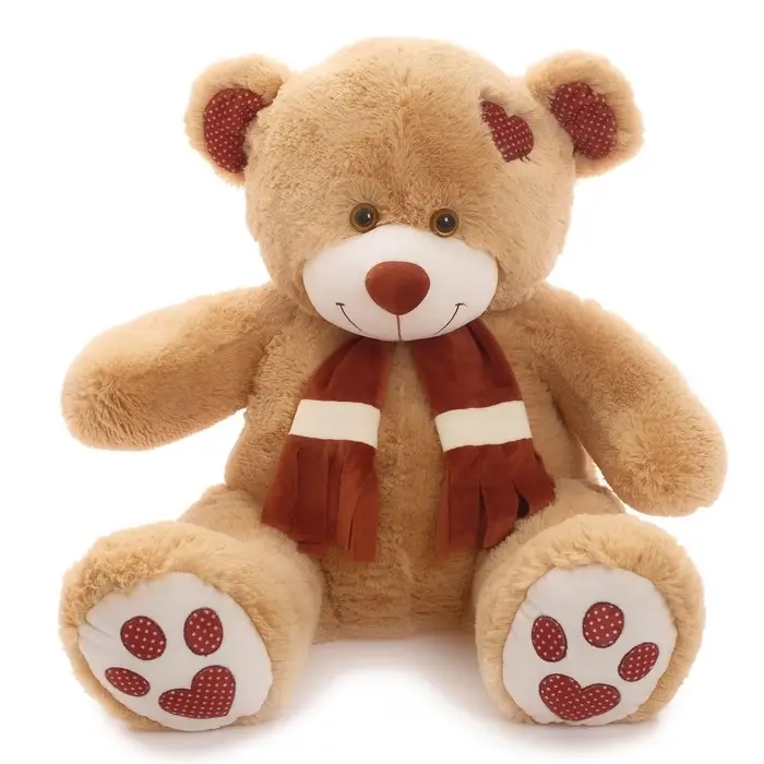 Мягкая игрушка &laquo;Медведь Тони с шарфом&raquo;, цвет кофейный, 60 (120) см