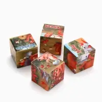 Кубики &laquo;Лесные животные&raquo;, по методике Монтессори, 4 шт., 3+