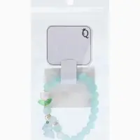 Браслет "Тюльпанчик" шар №8, цвет голубой