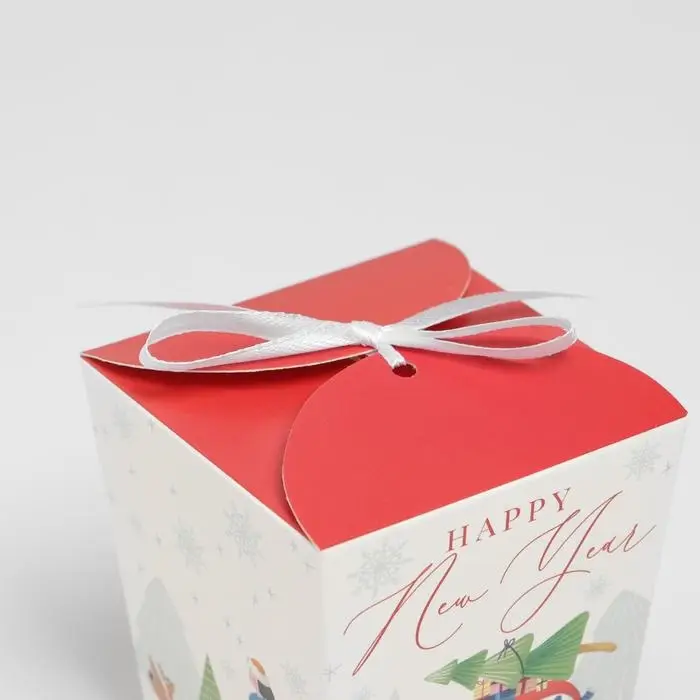 Бонбоньерка новогодняя «Город», 7,5 х 8 х 7,5 см, Новый год Бонбоньерка новогодняя «Город», 7,5 х 8 х 7,5 см, Новый год