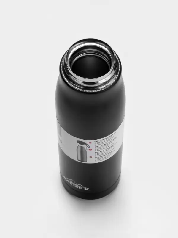 Термос Traveller &laquo;Мастер К.&raquo;, 600 мл, для чая, кофе, сохраняет тепло 10 ч, 26&times;7 см, черный