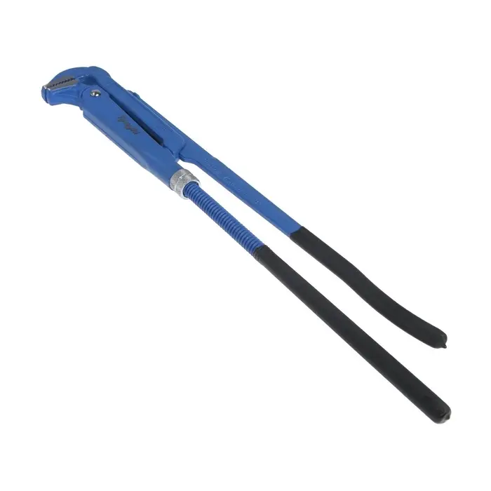 Ключ трубный рычажный ТУНДРА, плоский зажим 90&deg;, раскрытие до 90 мм, №4, 3"