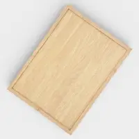 Подносы Доляна, набор 3 шт., 40&times;30 см, 35&times;25 см, 30&times;20 см, дерево, бежевые