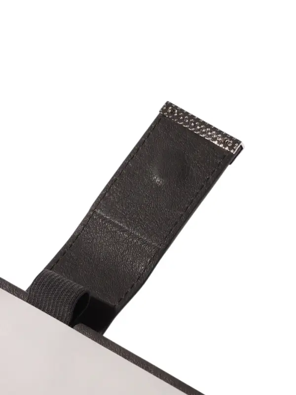 Ежедневник недатированный формат А5, с хлястиком, 112л, линия, пвх, Серый Ежедневник недатированный формат А5, с хлястиком, 112л, линия, пвх, Серый