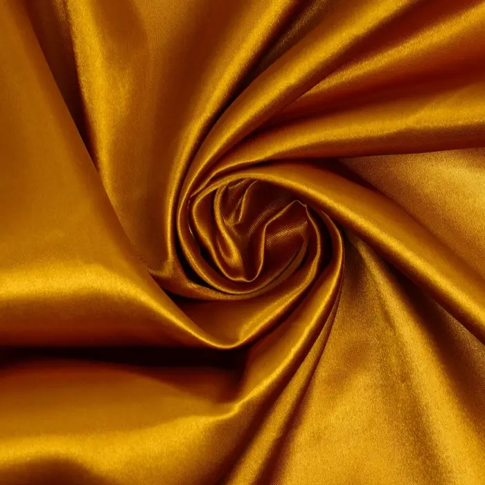 Ткань для рукоделия, лоскут сатина, золотой, 100&times;150 см, 100% п/э